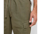 Target Linen Blend Cargo Shorts