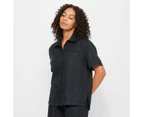 Target European Linen Shirt - Black