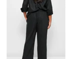 Target Plus Size European Linen Wide Leg Pants