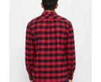 Target Long Sleeve Flannelette Shirt - Red