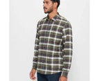 Target Long Sleeve Flannelette Shirt - Green