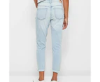 Target Mid Rise Ankle Length Girlfriend Denim Jeans - Blue