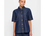 Target Short Sleeve Denim Shacket