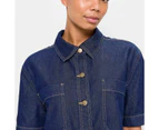 Target Short Sleeve Denim Shacket