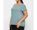 Target Plus Size V-Neck T-Shirt - Blue