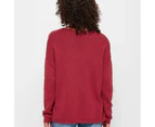 Target Australian Cotton Deep V-Neck Jumper - Red