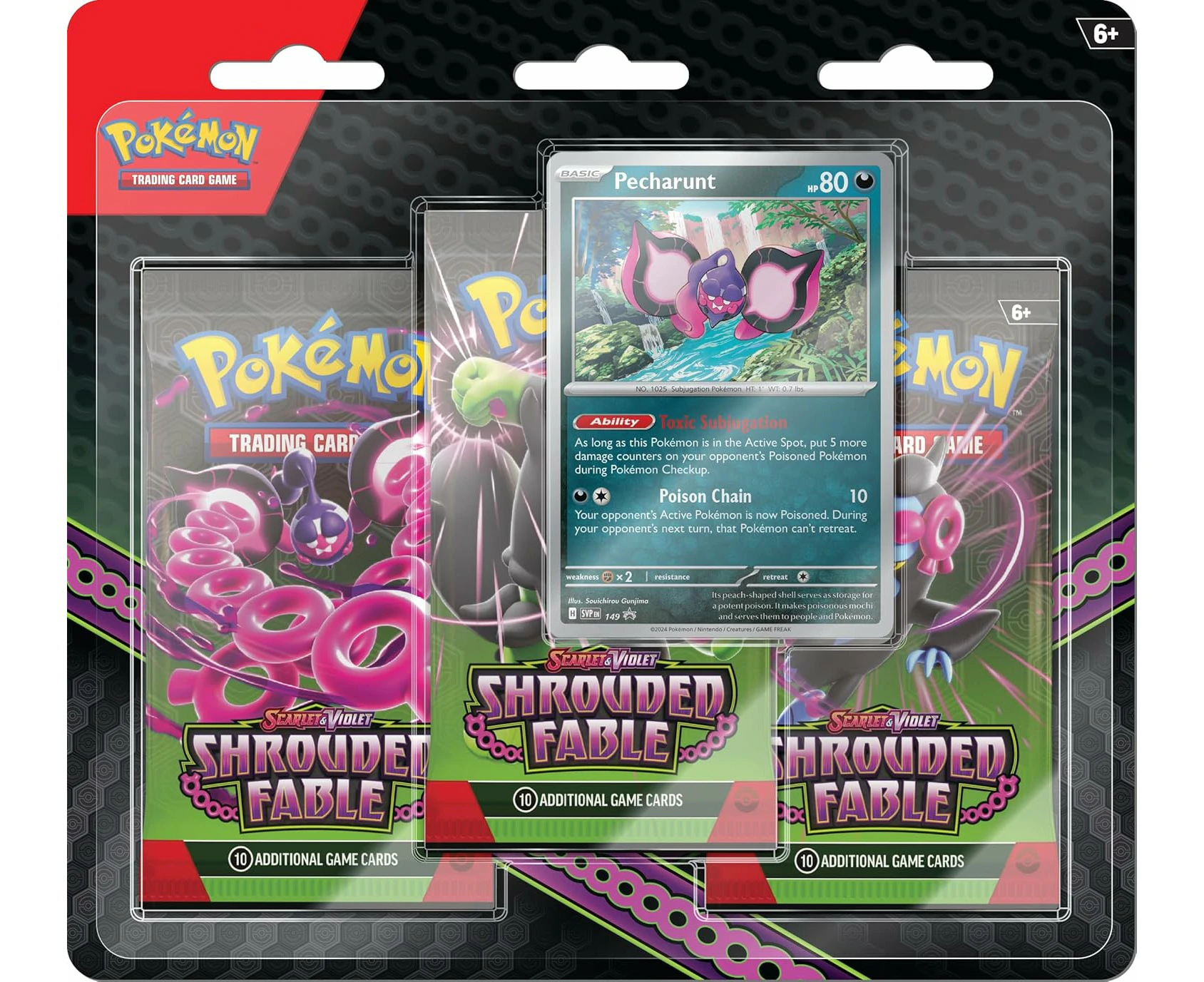 POKEMON TCG: SCARLET AND VIOLET SHROUDED FABLE THREE-BOOSTER BLISTER