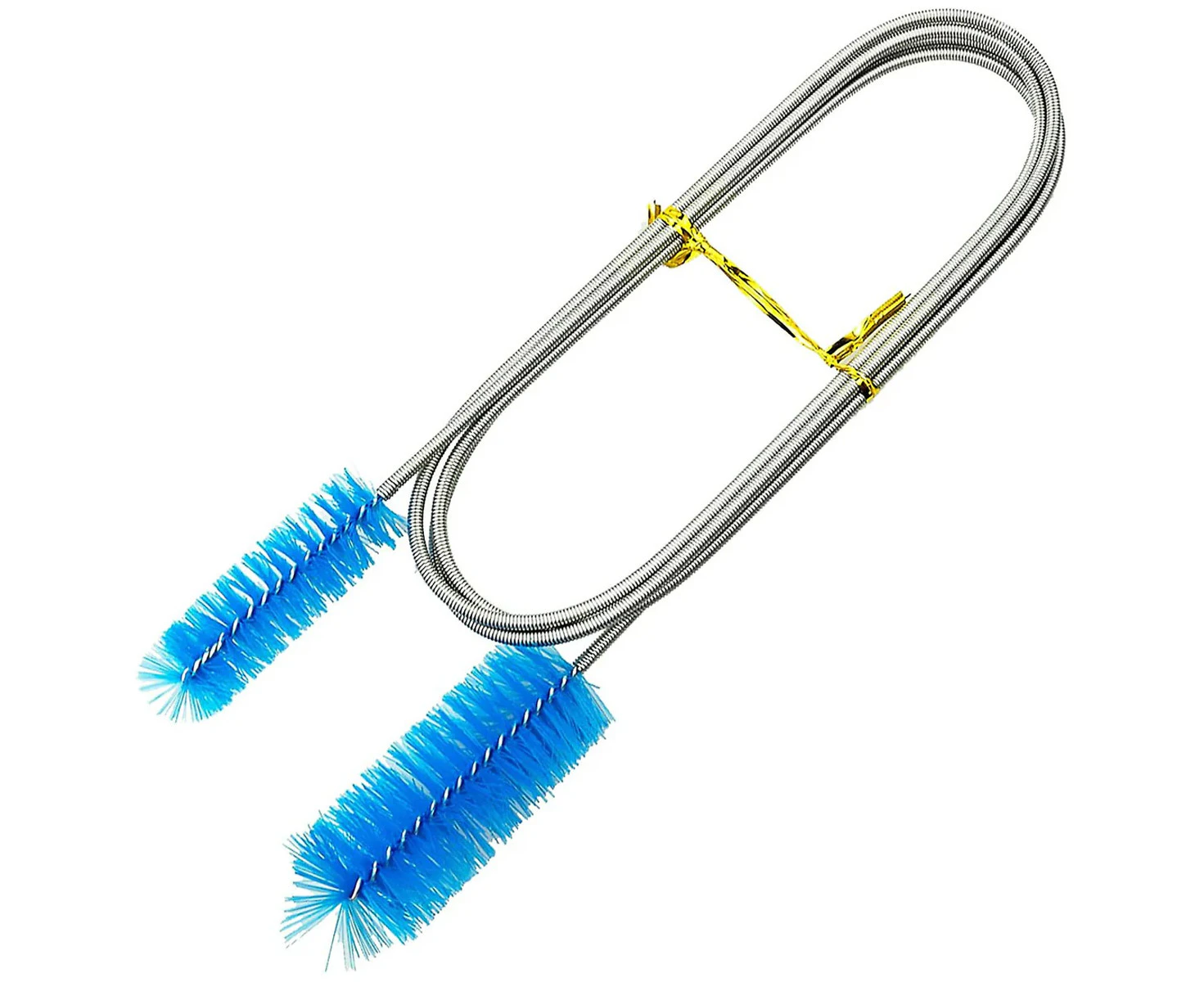 Aquarium Filter Brush Flexible 1.5m Long Stainless Steel Double Ended Bristles Tubing Pipe Cleaner For Fish Tank Or Home Kitchen(blue)(1pcs)