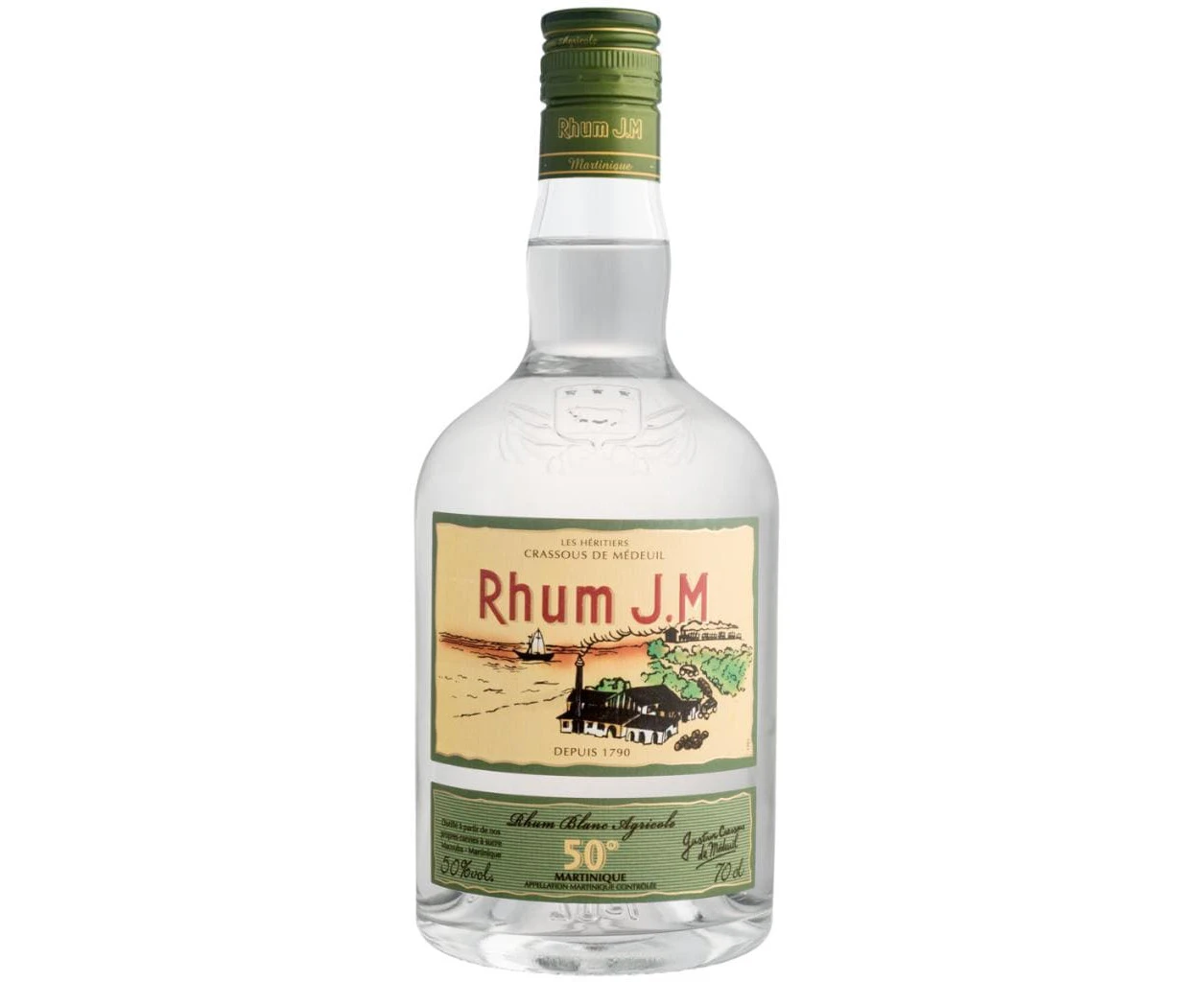 RHUM J.M AGRICOLE WHITE BLANC 50% 700ML