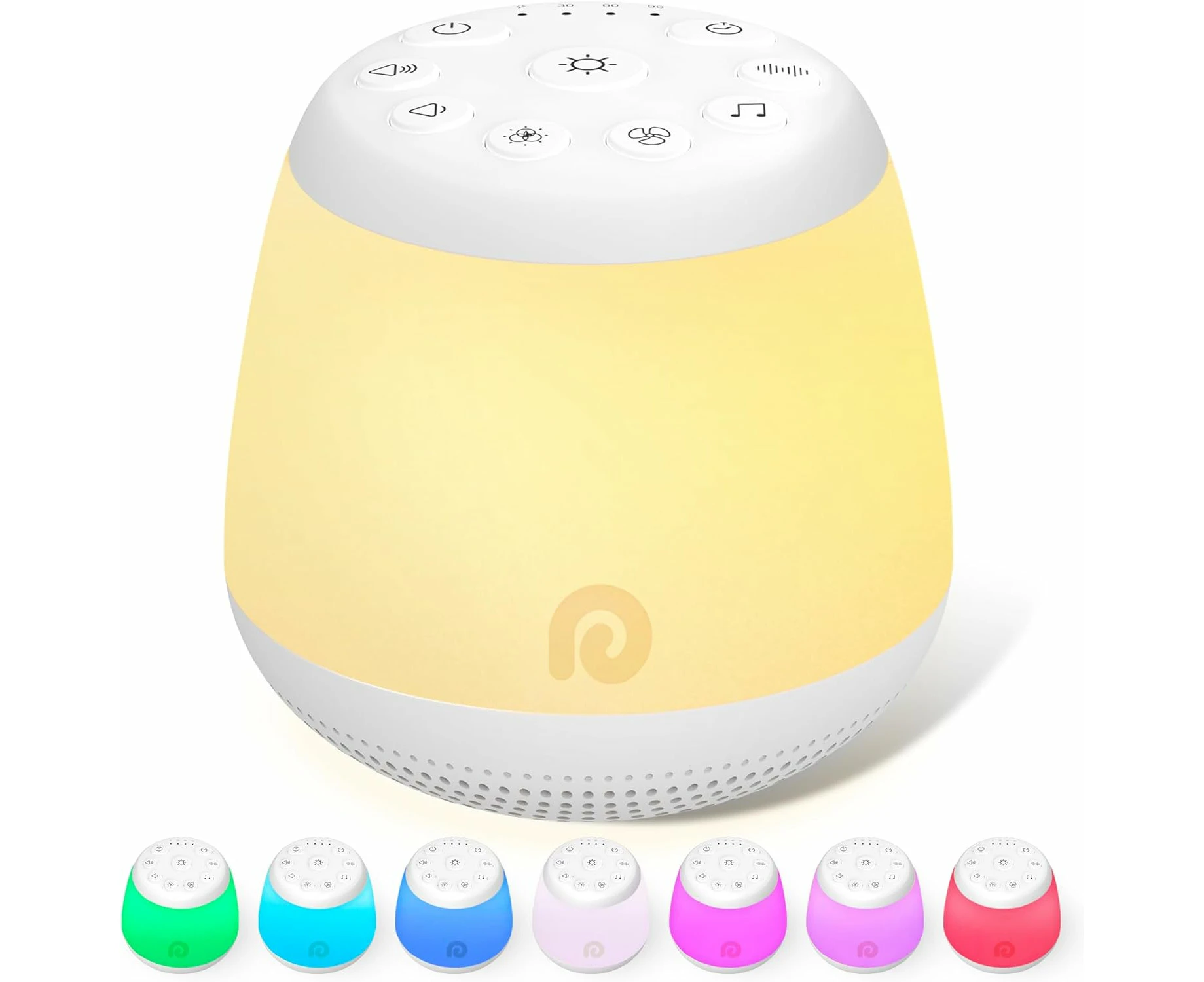 Dreamegg Sound Machine - D16MAX White Noise Machine, 24 Soothing Sounds with Timer and Memory Founction,Nightolights for Nursing, Portable for Travel