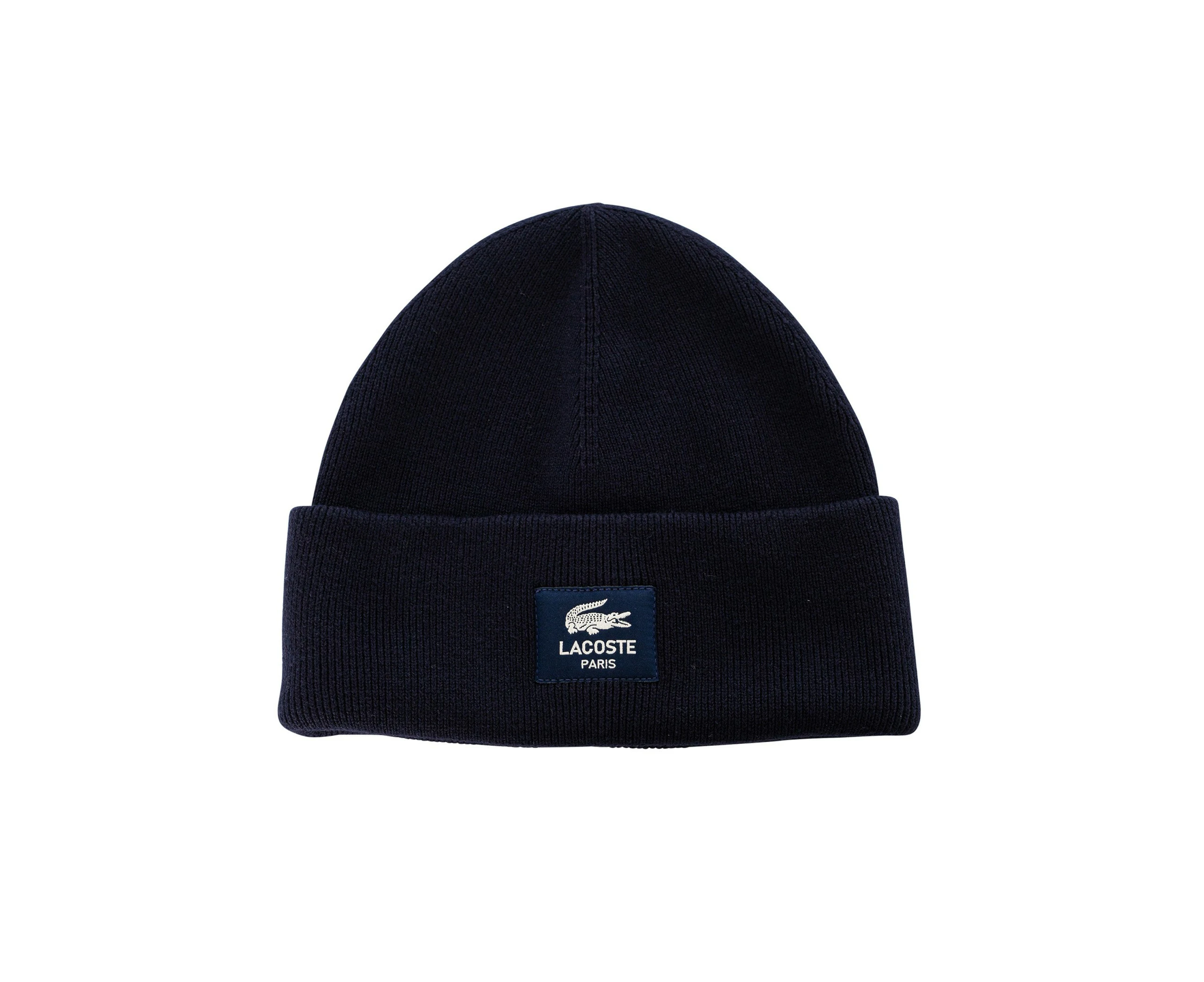 Lacoste Men's Box Logo Beanie - Blue