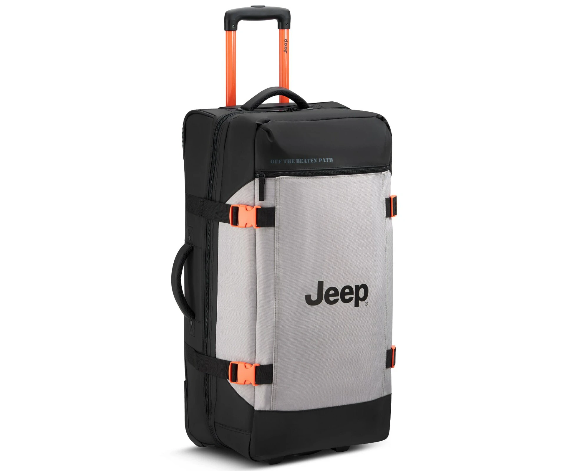 Jeep 73 cm 2-Wheel Rolling Duffle Bag - Grey Drizzle (JS007C)