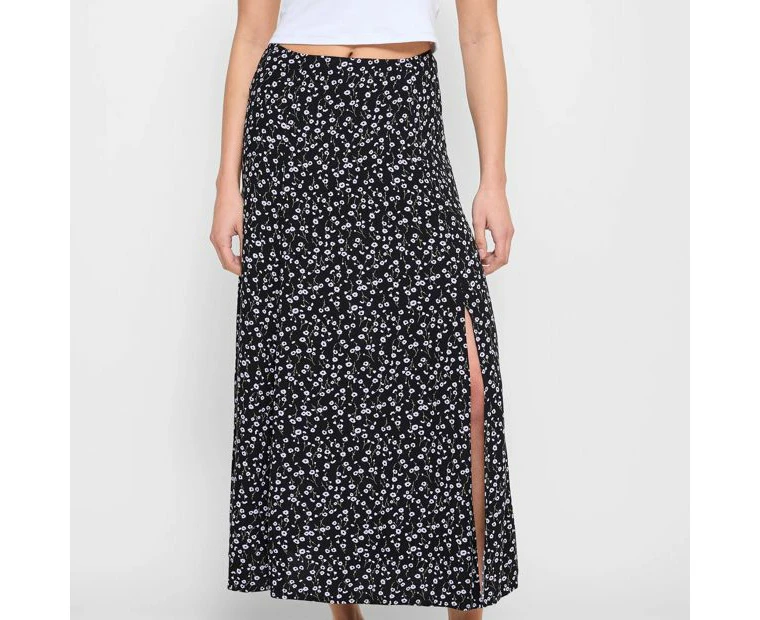 Side Split Midi Skirt - Lily Loves