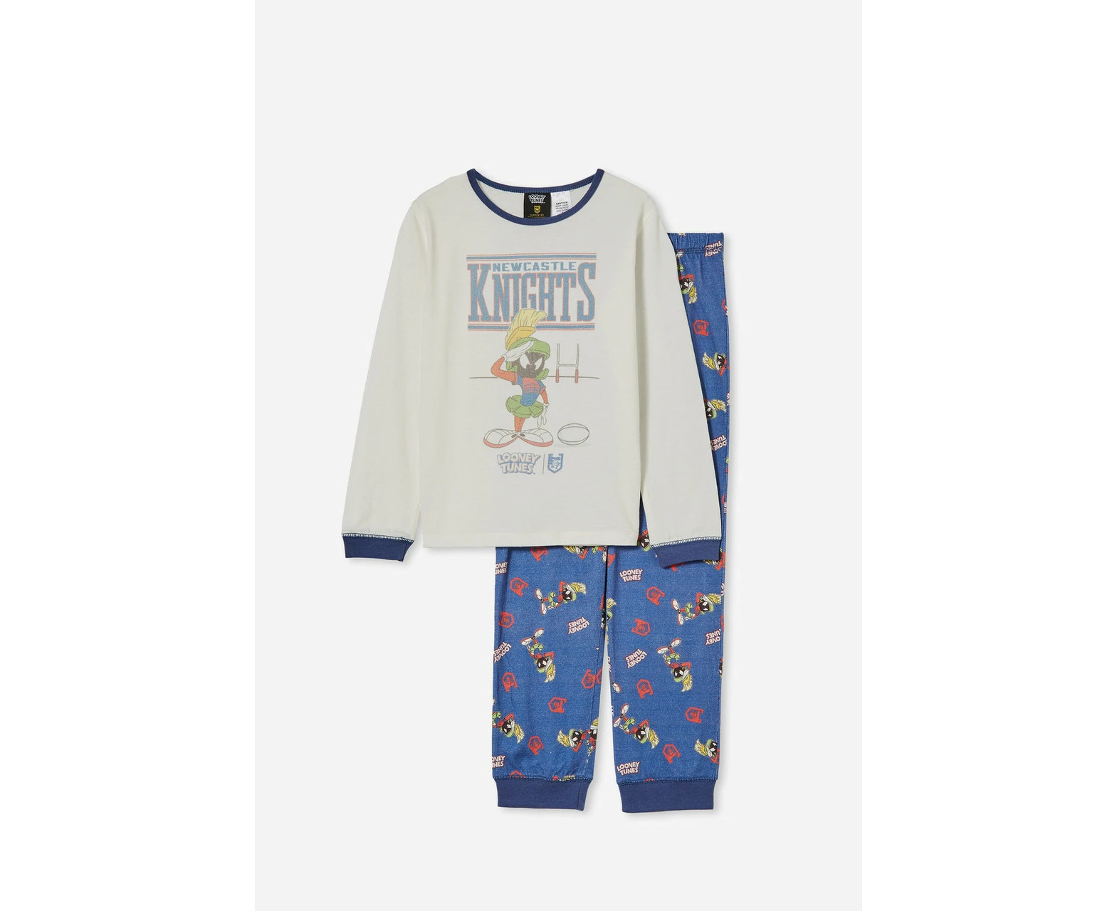 Newcastle Knights NRL Kids Looney Tunes Team Pj's