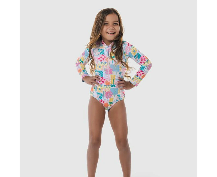 Piping Hot Long Sleeve Swim Surfsuit