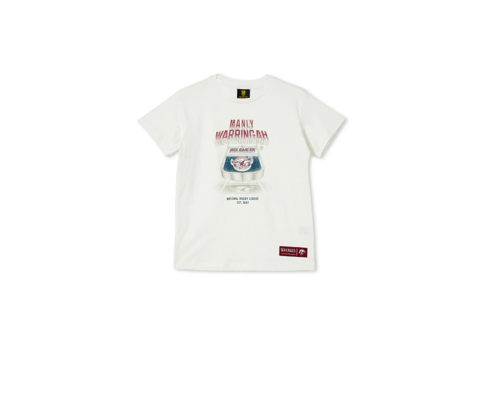 Manly Sea Warringah Eagles NRL Kids Retro T-Shirt