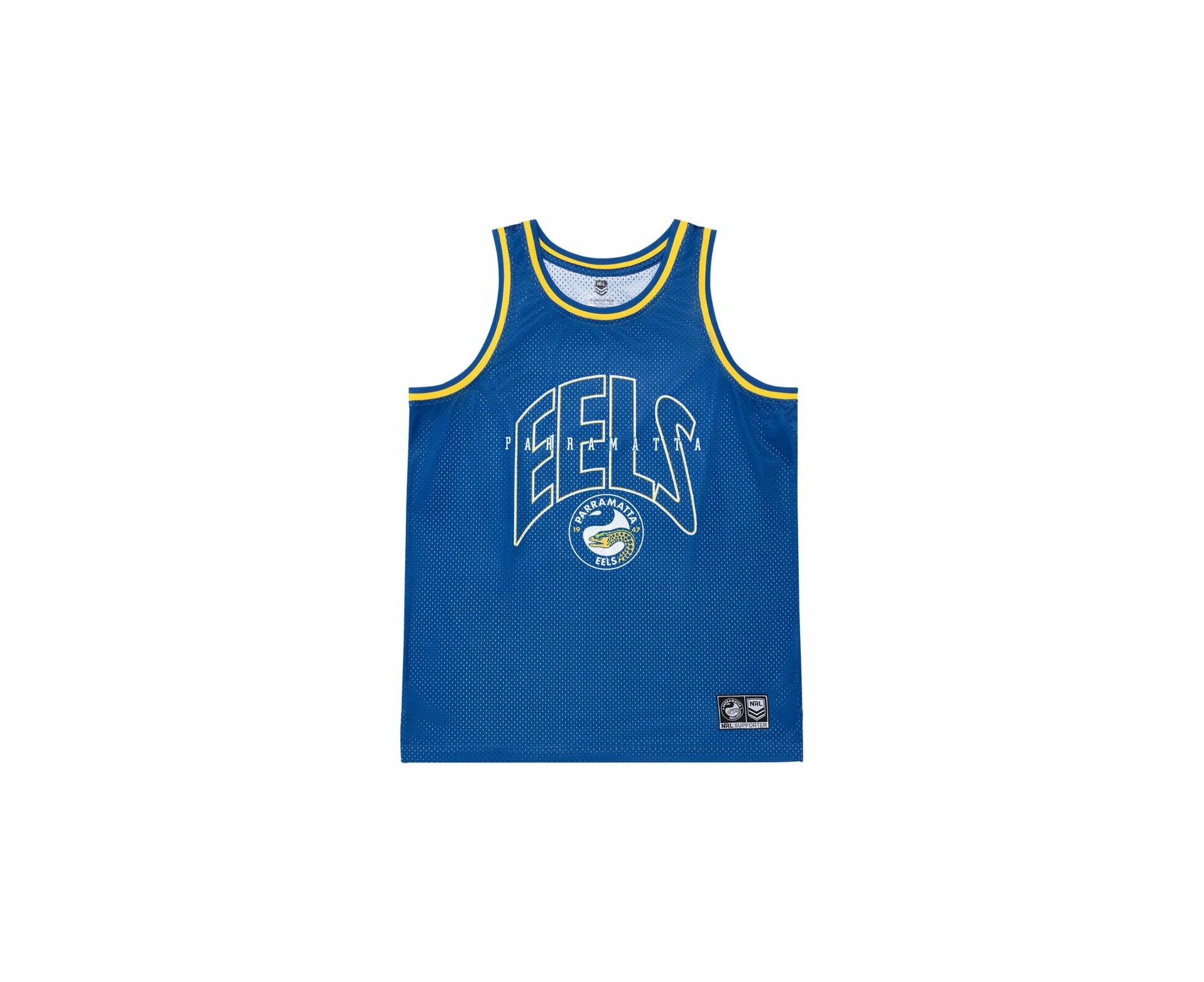 NRL Mens Basketball Singlet - Paramatta Eels - Rugby League