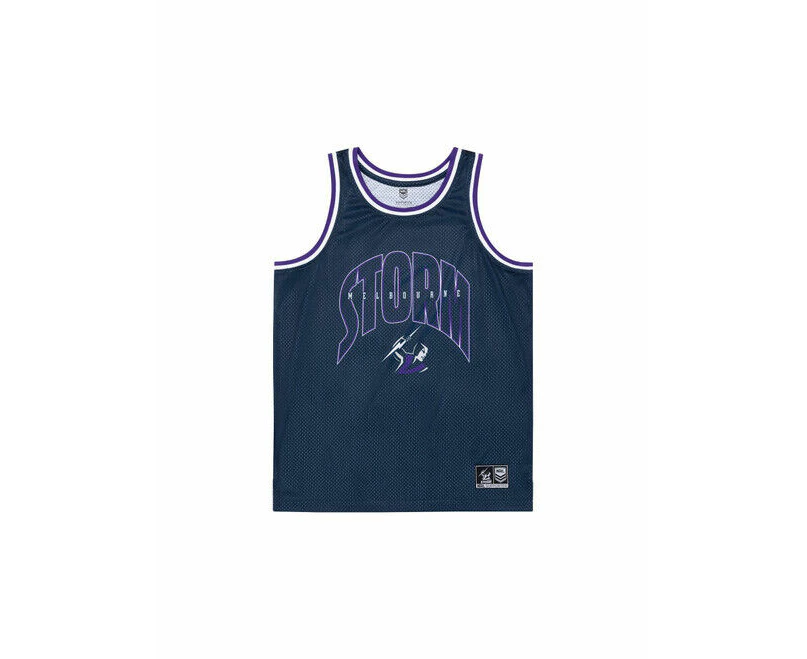 NRL Mens Basketball Singlet - Melbourne Storm - Rugby League