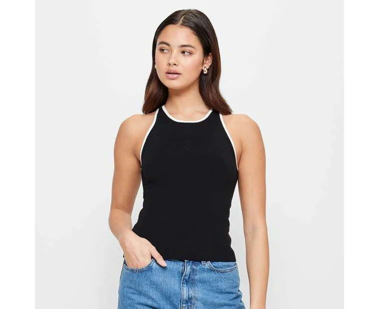 Contrast Racer Tank Top - Lily Loves