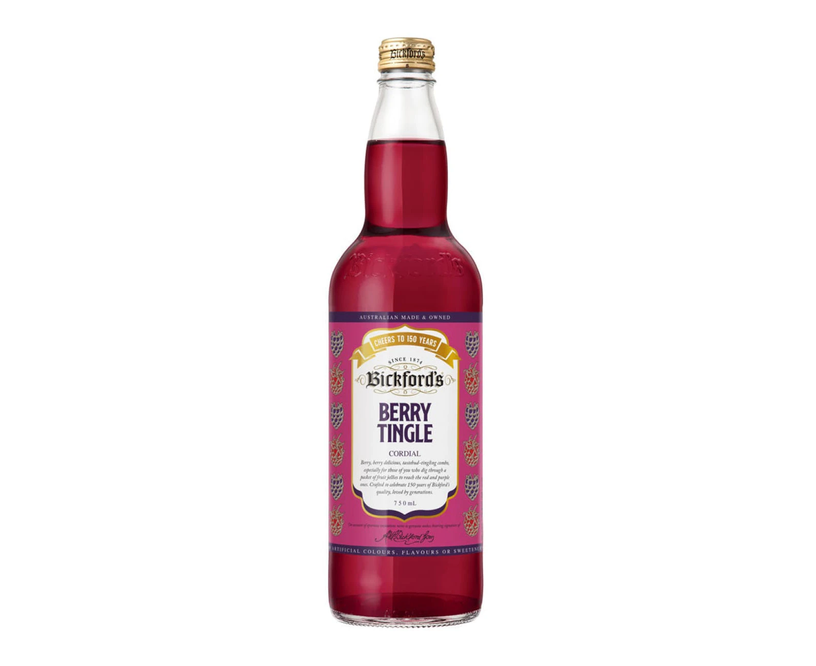 Bickford's Berry Tingle Cordial, 750ml