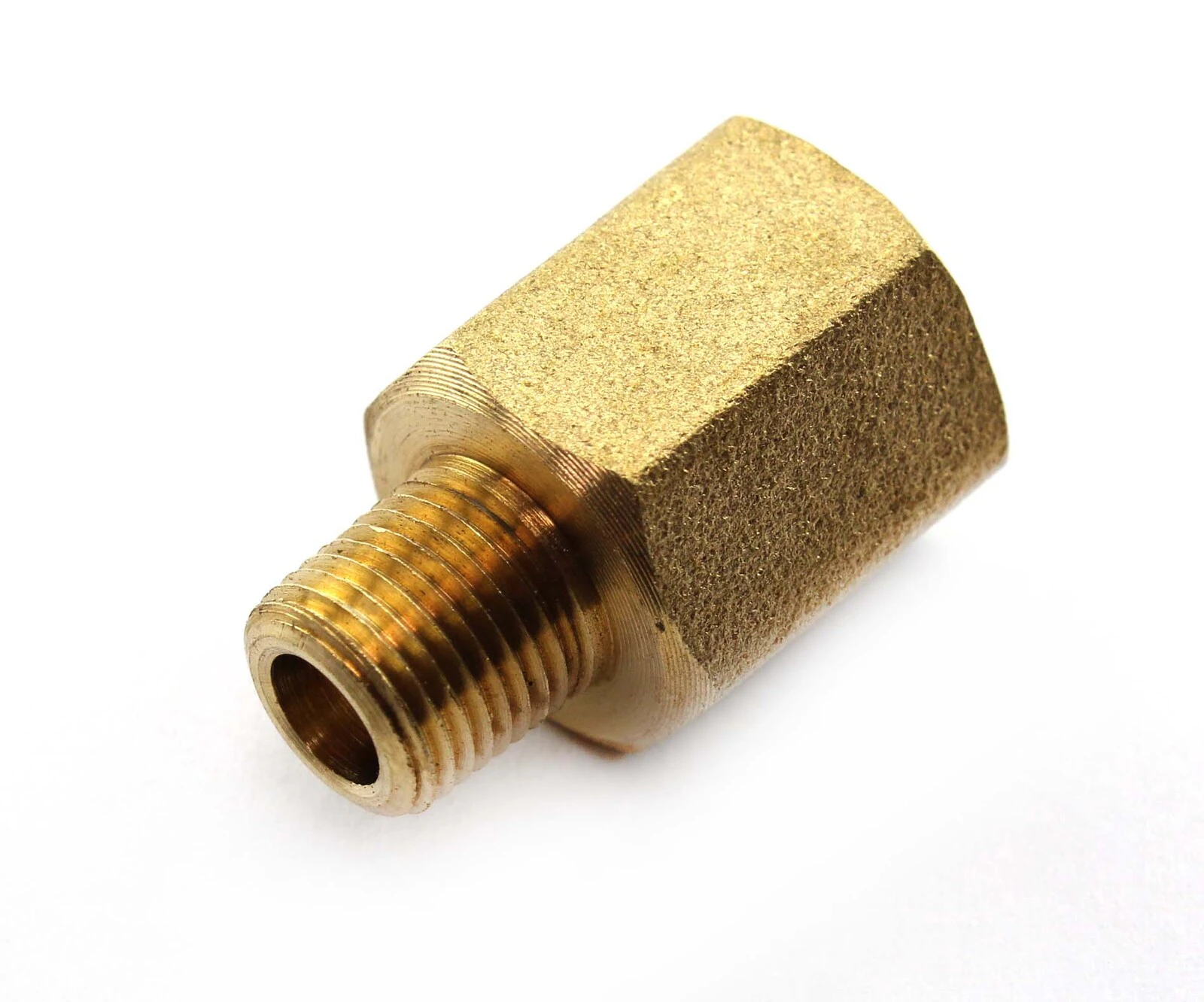 BRASS THREADED ADAPTOR 1/4 FEMALE x 1/8" BSP MALE ( 072-0402 )