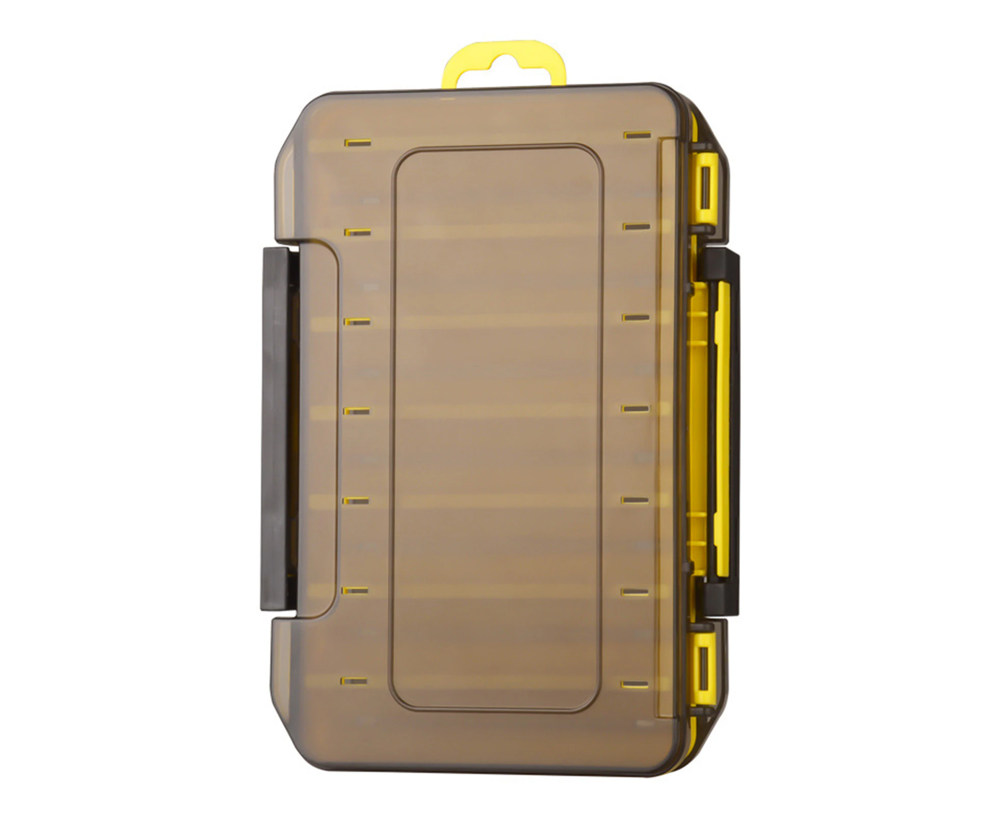 Lure Box Strong Double-sided Small Size Reusable Large Capacity Fishing Bait Hook Accessories Storage Box for Daily Use Yellow