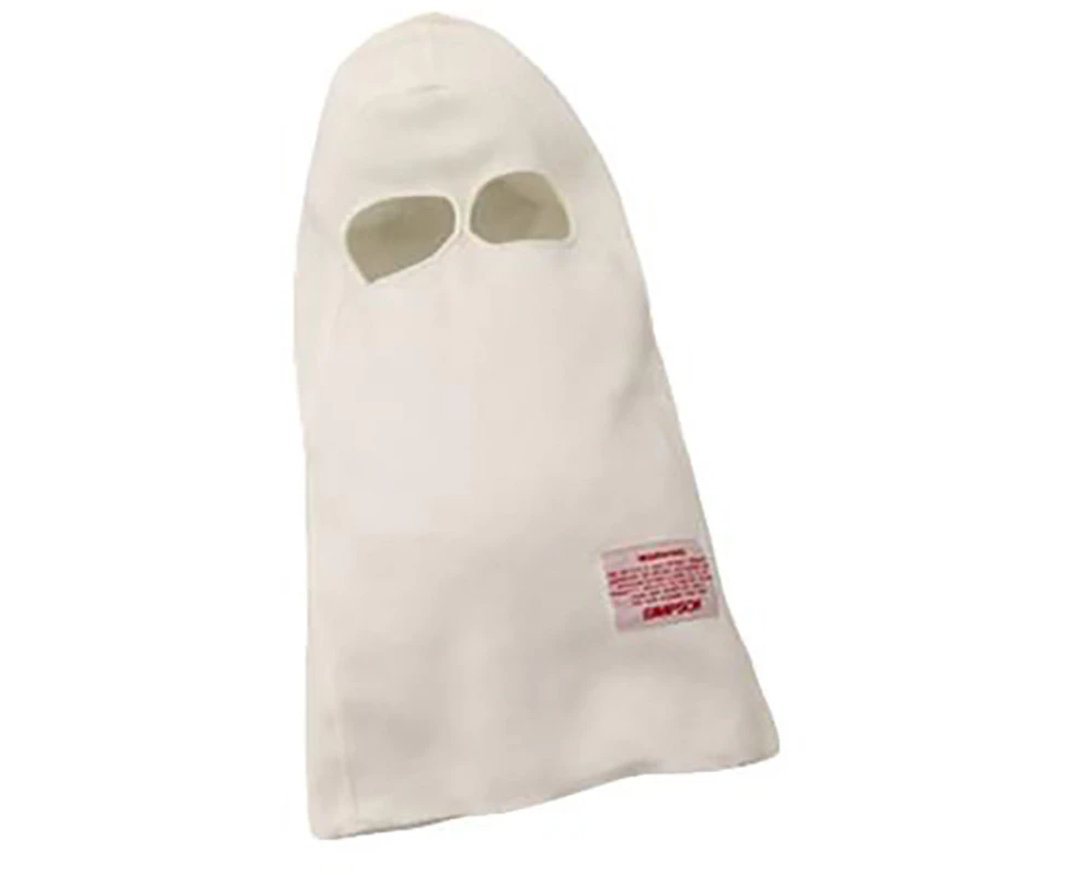 Simpson Nomex Dual Layer Balaclava Dual Eyeport, White, FIA Approved SI23005W