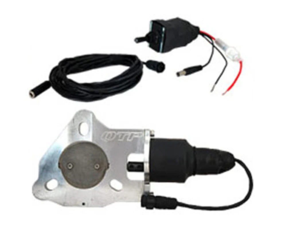 Quicktime Performance 2-1/4" Single Electric Exhaust Cutout Kit Includes Electric Valve, Toggle Switch & Wiring