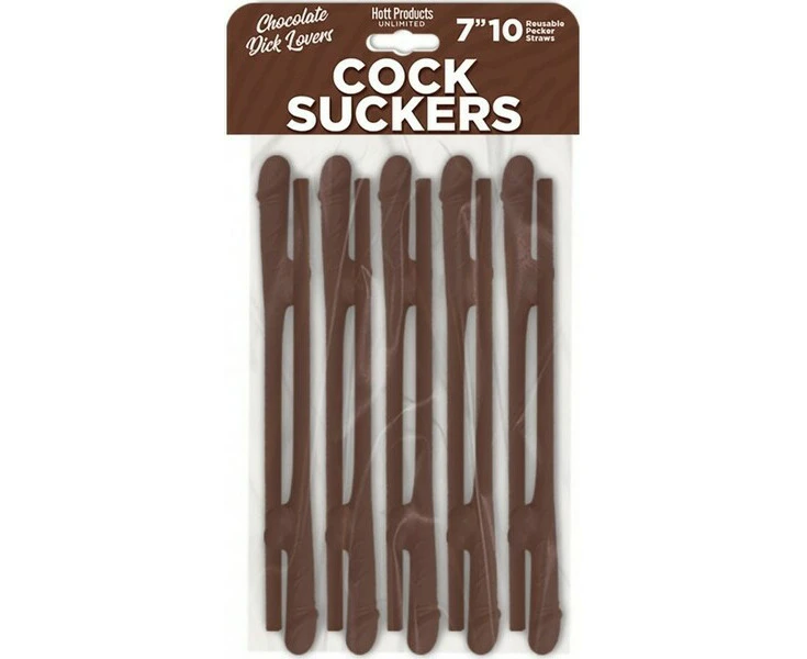 Cocksucker Reusable Straws (chocolate Colored)