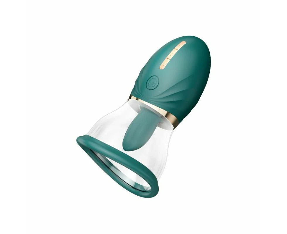 Sensual Pleasures Magic Tongue Model Mtg 001: The Ultimate Pleasure Experience For Women's Intimate Areas Green