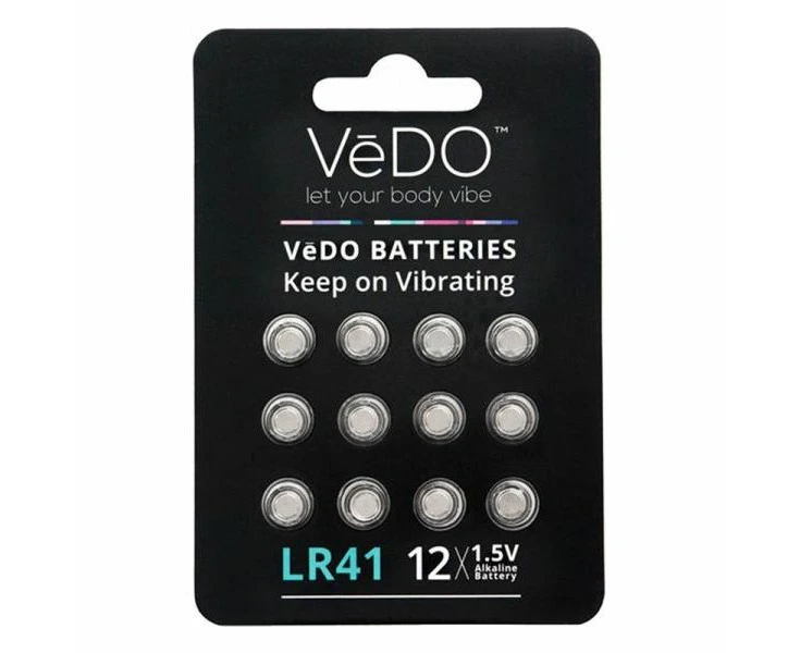 Vedo Lr41 Batteries 1.5 Volt 12 Pack Long Lasting Power Source For Toys