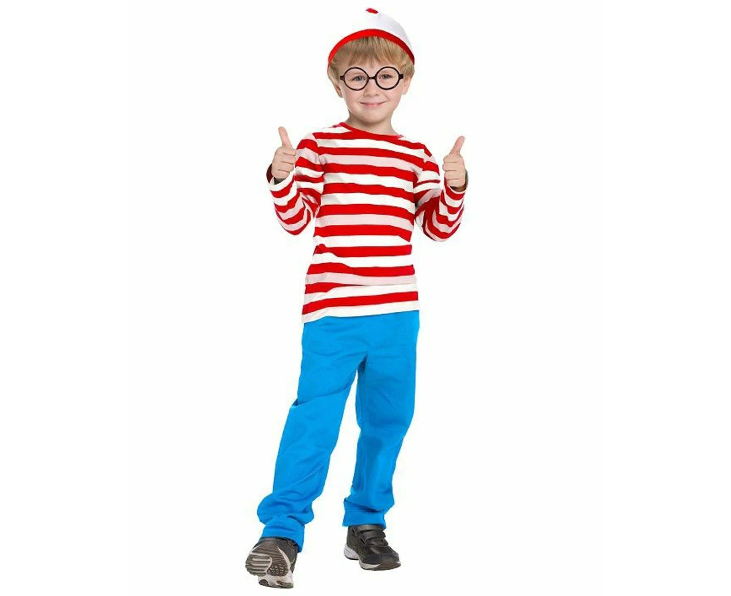 Walter Where's Wally Boys Costume