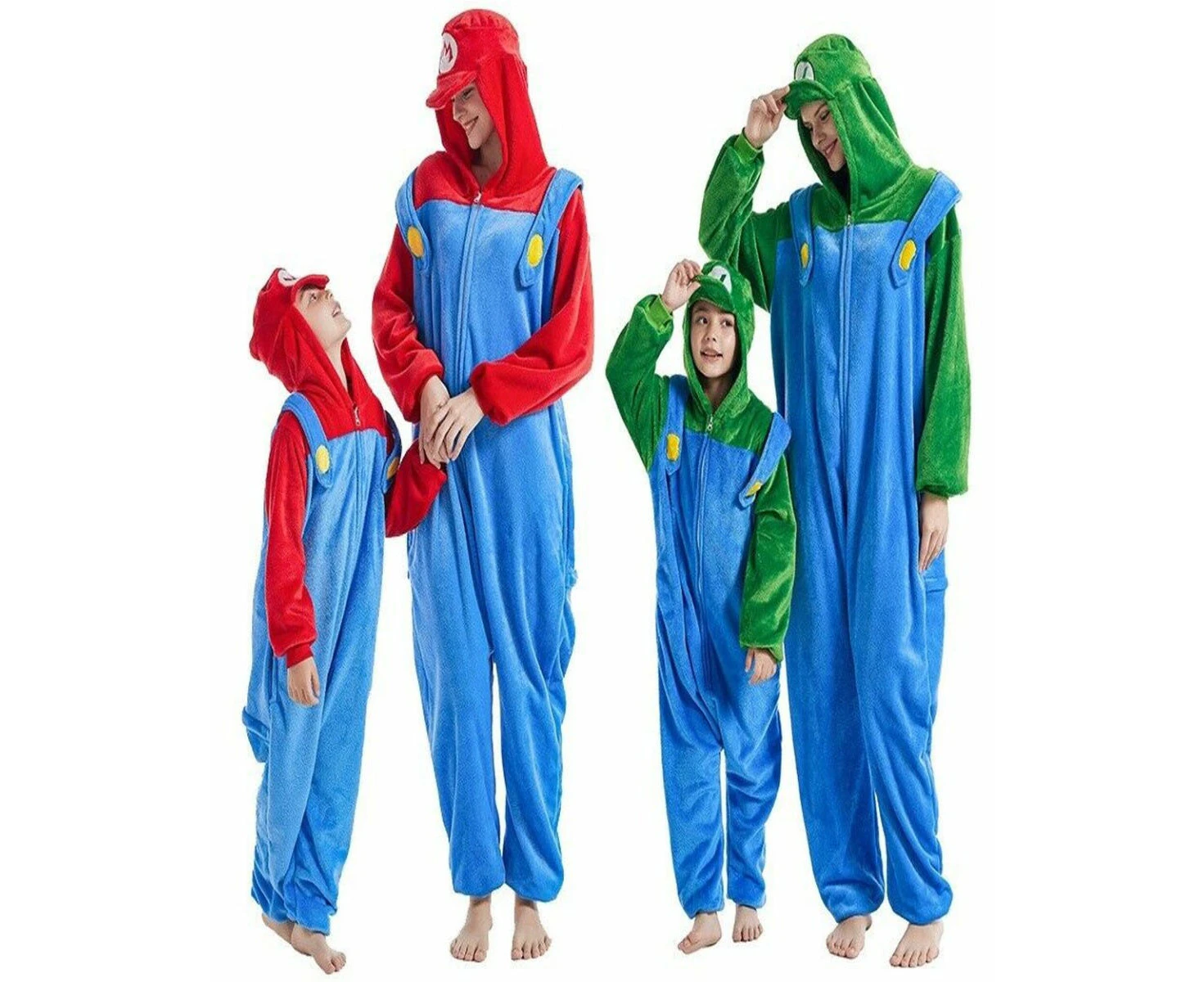 Mario Luigi Unisex Costume Onesie - Adult - Medium, Mario (Red), Harry Potter