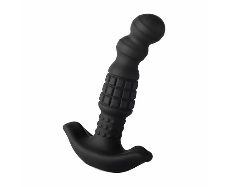 Introducing The Mighty Pleasure Pineapple Man Vibrating Prostate Massager Model Pm 500x: Designed For Intense Prostate Stimulation In Black