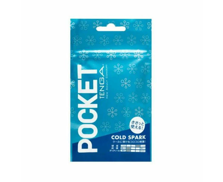 Tenga Pocket Cold Spark Male Masturbation Sleeve Model Pc 001 Intense Pleasure Blue