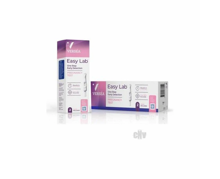 Verséa Easylab Pregnancy Test 2pk: Lab Quality Early Detection For Women, Rapid Results, Pink