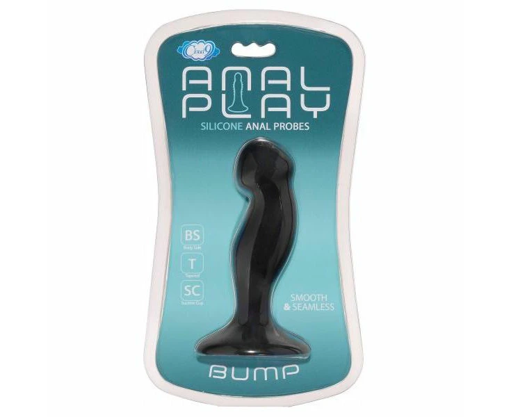 Cloud Nine Novelties Anal Play Silicone Bump Model 2023 Unisex Silicone Butt Plug For Intense Pleasure Black