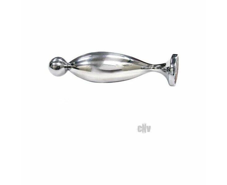 Rouge Garments Stainless Steel Fish Tail Butt Plug Large Model Rgf 001 Unisex Anal Pleasure Silver