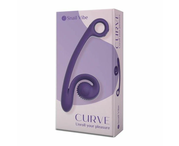 Sensavibe Snail Curve Sv 500 Dual Stimulation Silicone Vibrator For Women G Spot And Clitoral Pleasure Purple