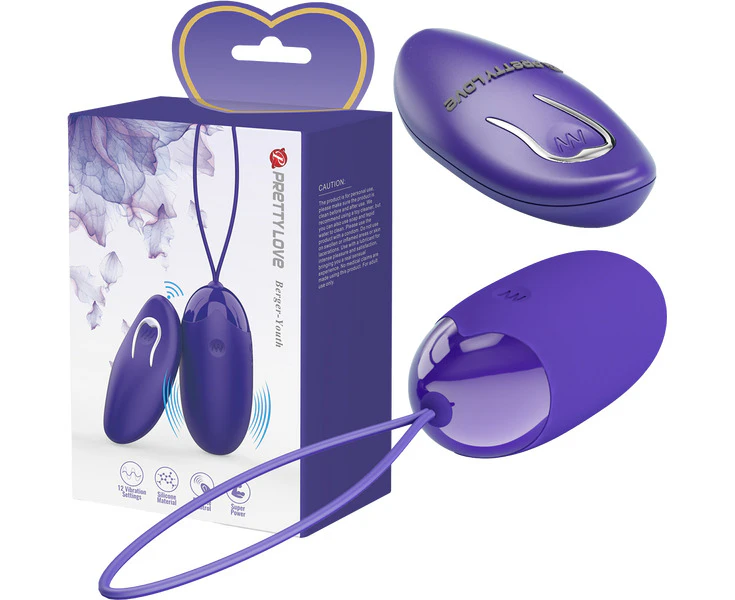 Introducing The Berger Youth Remote Controlled Egg Vibrator, Model X12 Unisex Dual Use Vibrating Egg For Both Couples And Solo Stimulation Discreet Pl