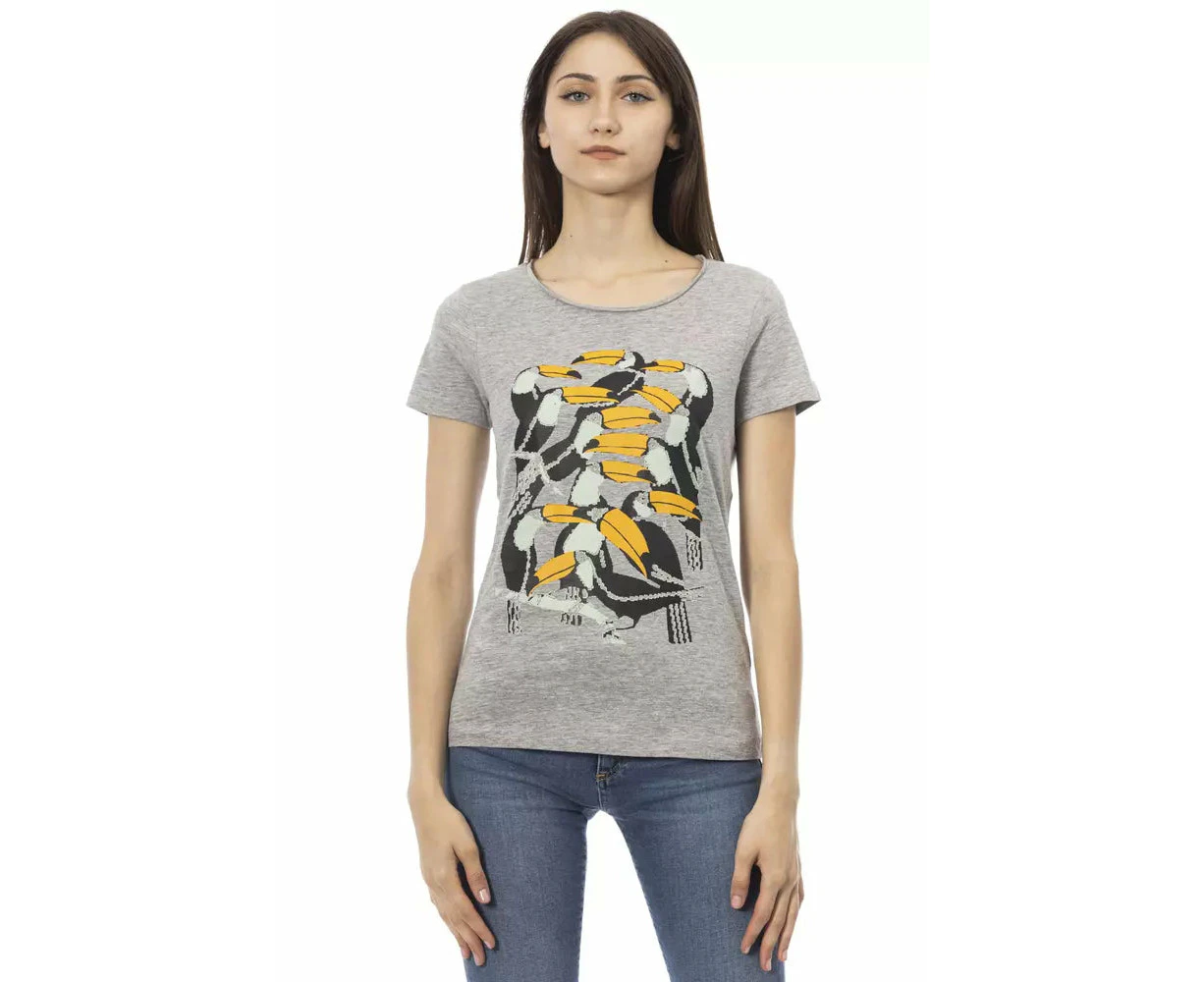 Trussardi Action Gray Cotton Women Top