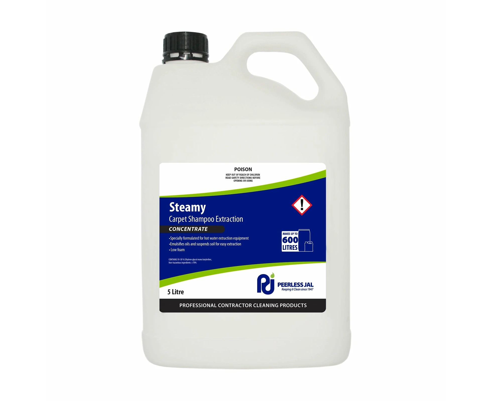 Peerless JAL 5L Steamy Carpet Extraction Shampoo