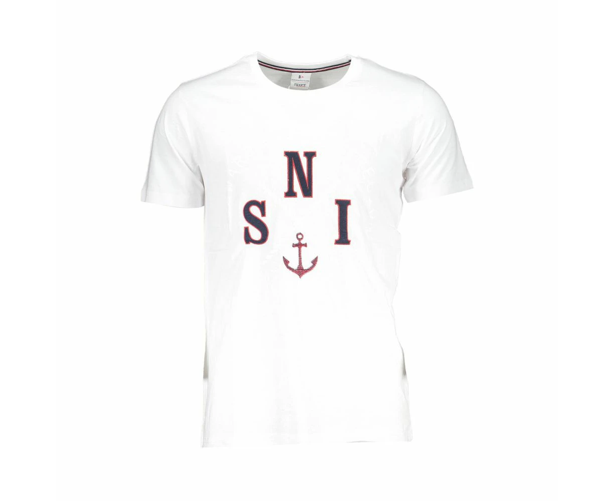 Scuola Nautica White Cotton T-Shirt - XL