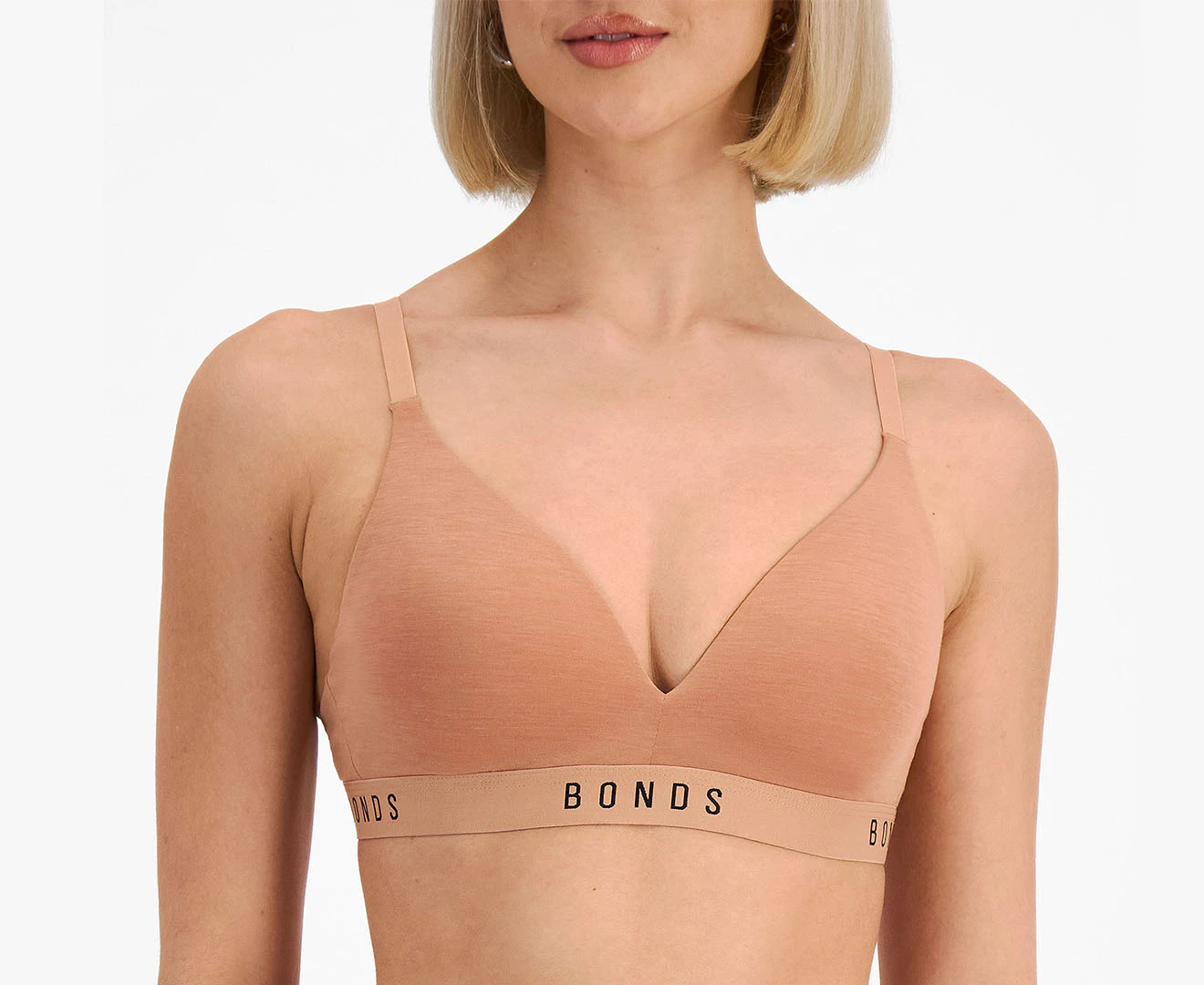 Bonds Women's Original Wirefree Tee Bra - Blush Latte