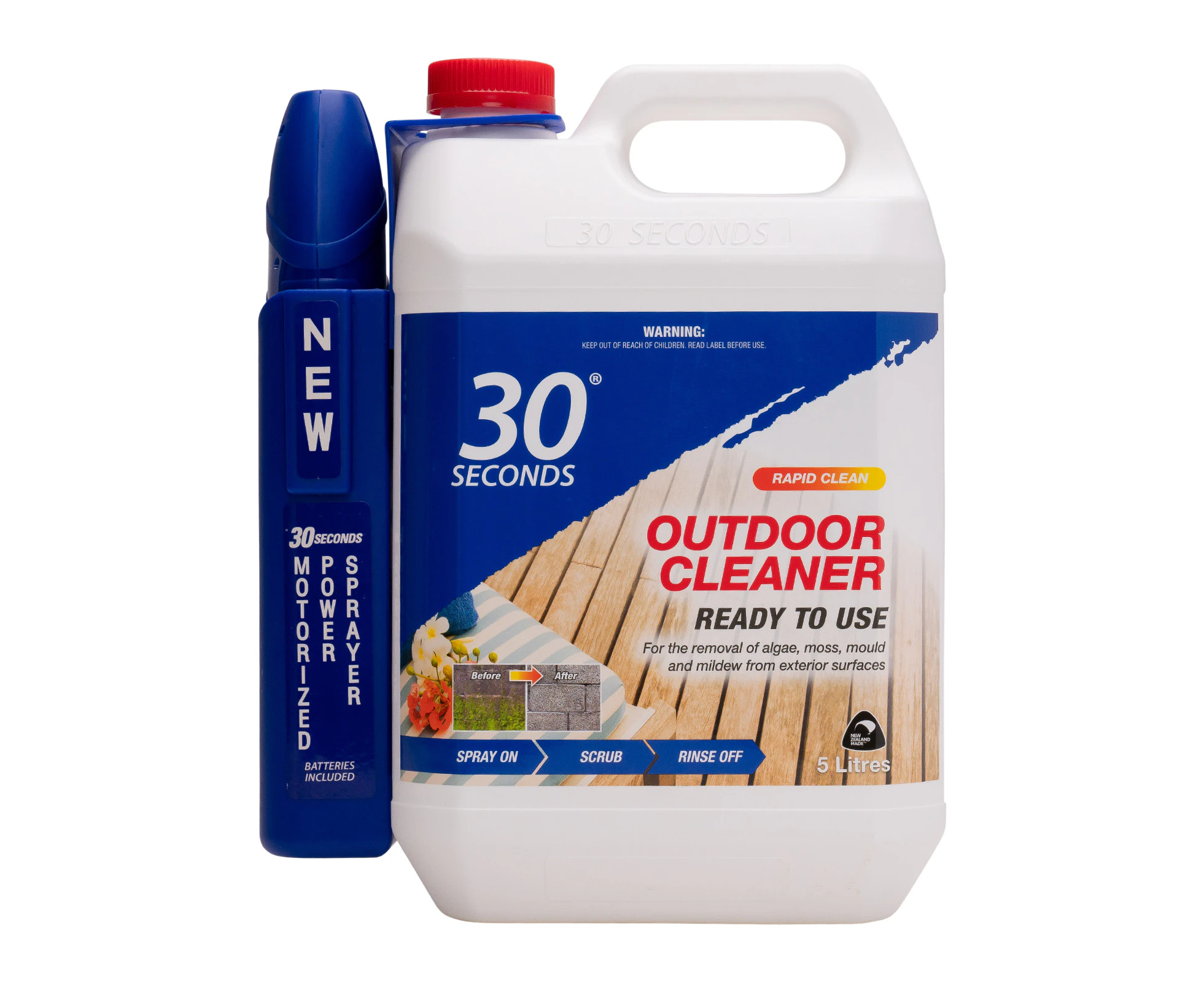 30 Seconds 5L Outdoor Cleaner With Power Sprayer