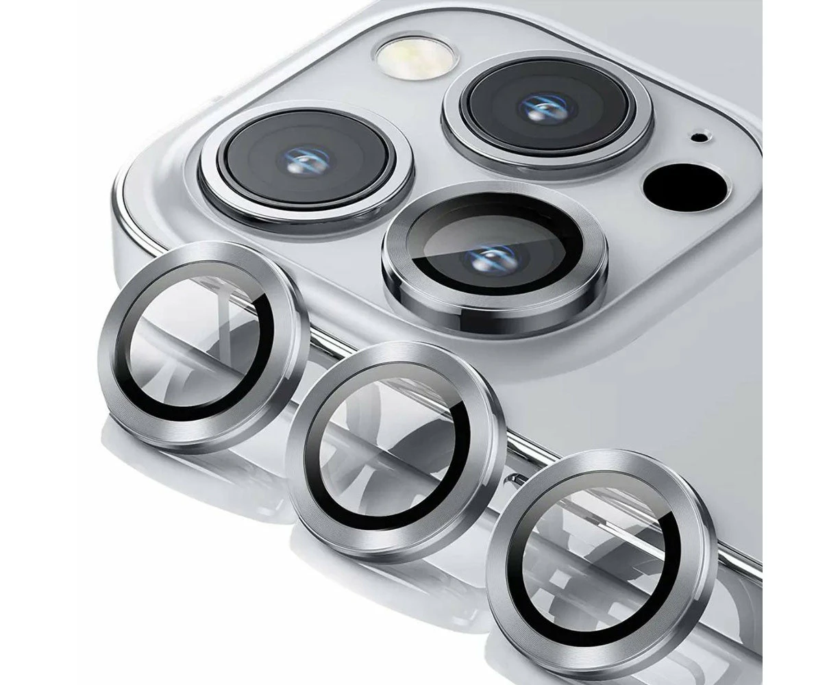 Kinglas Camera Lens Protector for iPhone - Silver, iPhone 13 Pro / 13 Pro Max