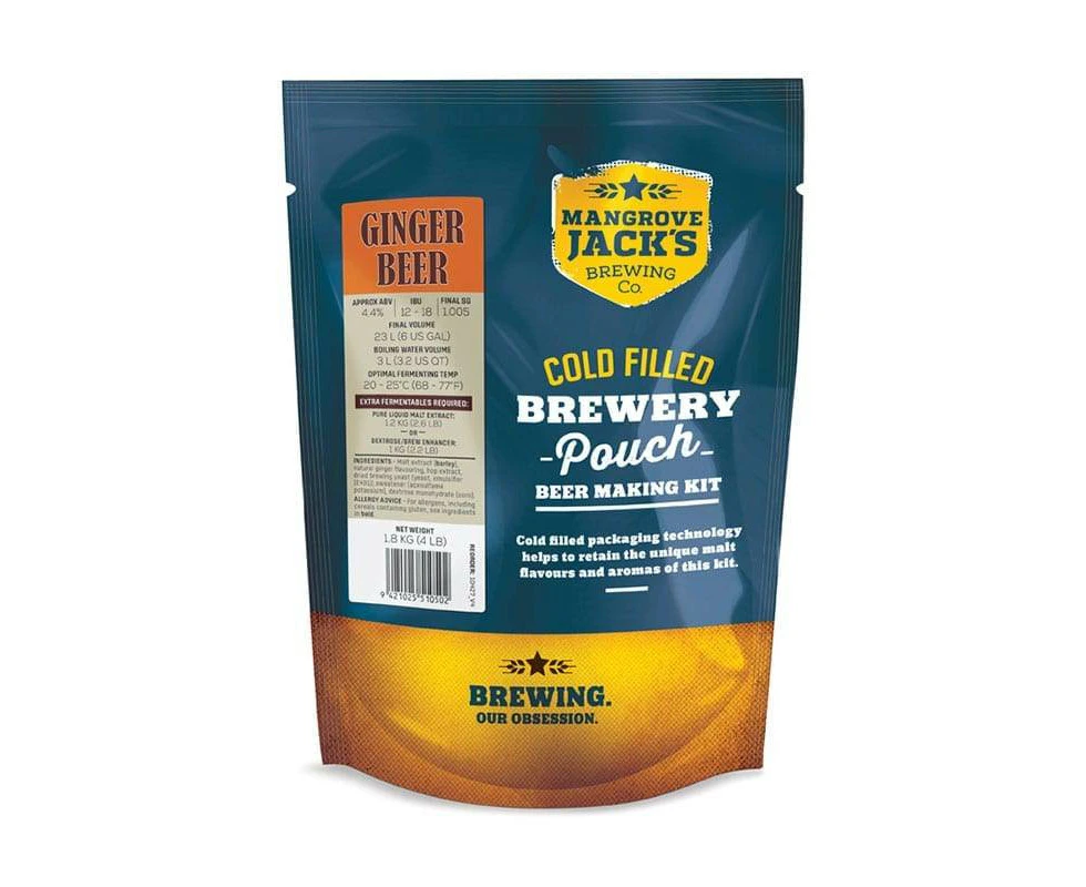 Mangrove Jacks Ginger Beer Pouch 1.8kg