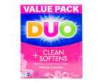 Duo Laundry Powder Wild Lily & Jasmine Cleans Soften Freshens Top Loader 5kg