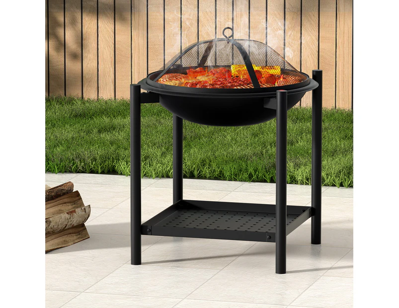 Grillz Fire Pit BBQ Grill 2-in-1 Outdoor