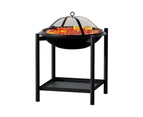 Grillz Fire Pit BBQ Grill 2-in-1 Outdoor